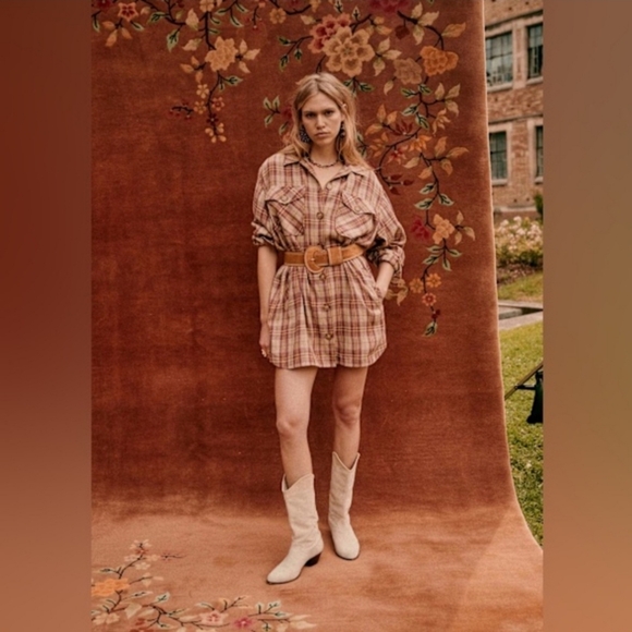 Sezane Delfina Linen/Wool Blend Dress